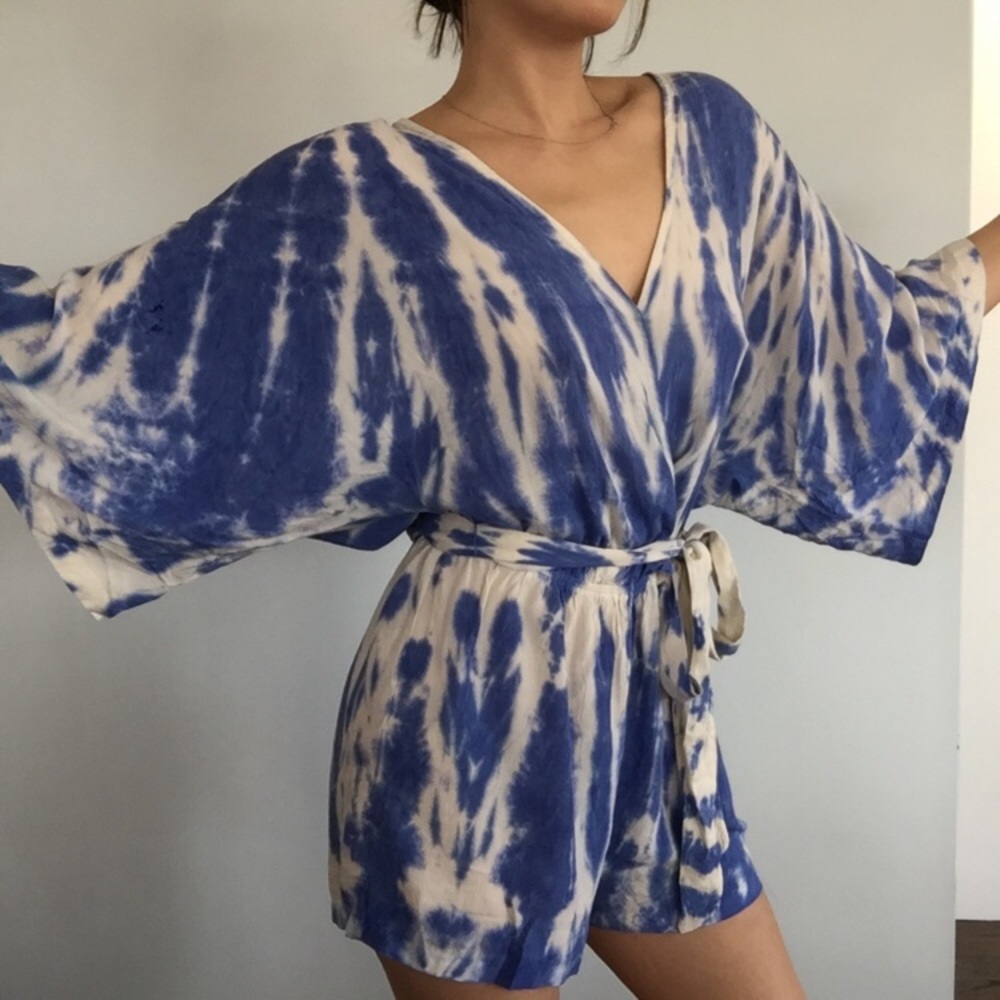 Lulu’s Tie Dye Kimono Romper